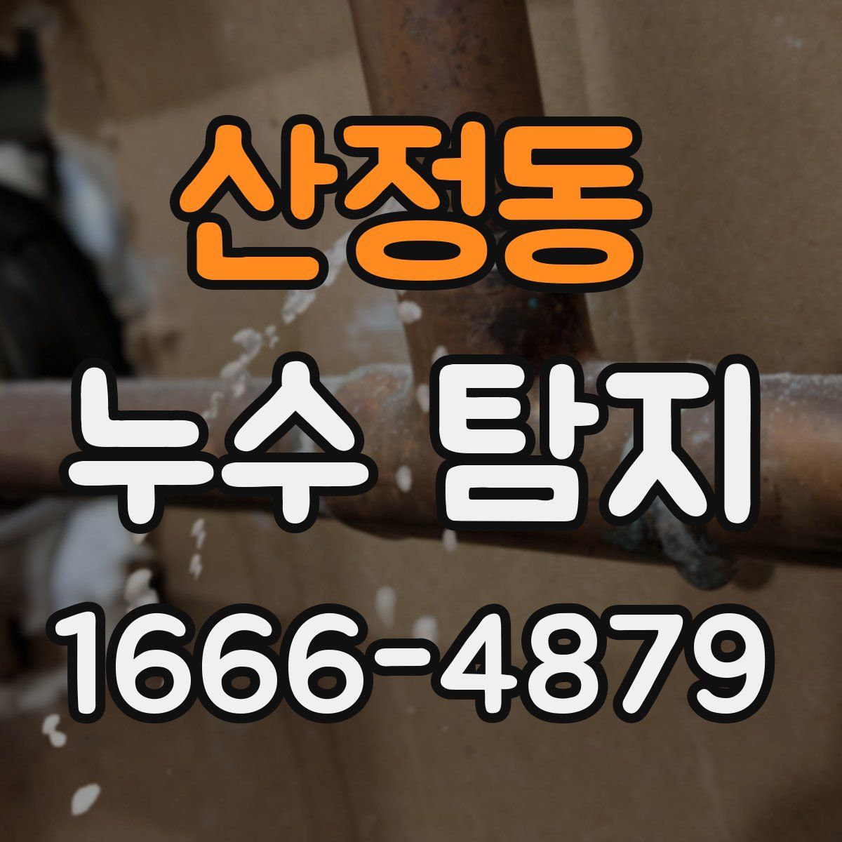 산정동 누수 탐지
