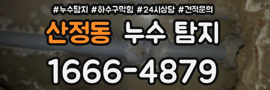 산정동 누수 탐지