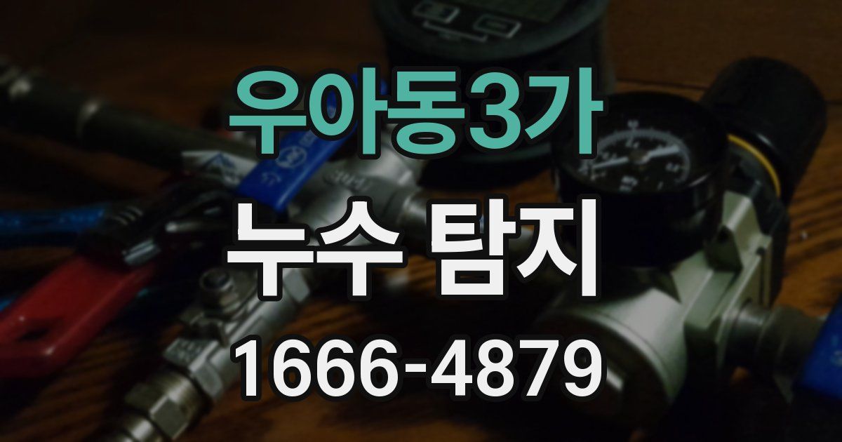 우아동3가 누수 탐지