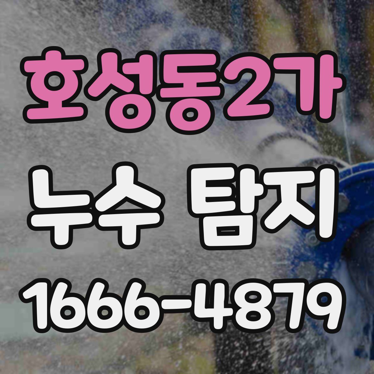 호성동2가 누수 탐지
