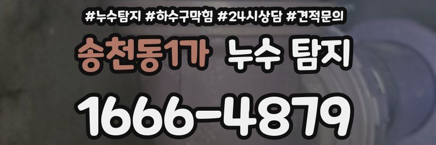 송천동1가 누수 탐지
