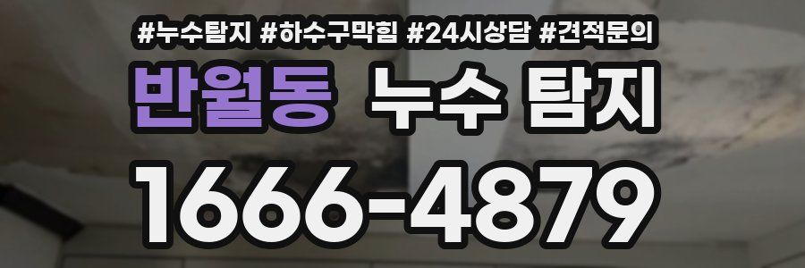 반월동 누수 탐지