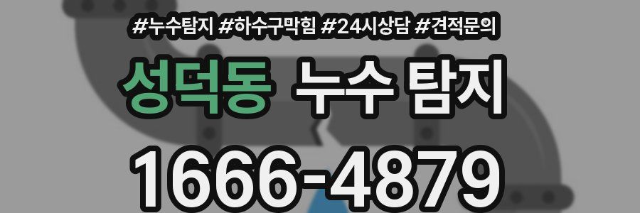 성덕동 누수 탐지