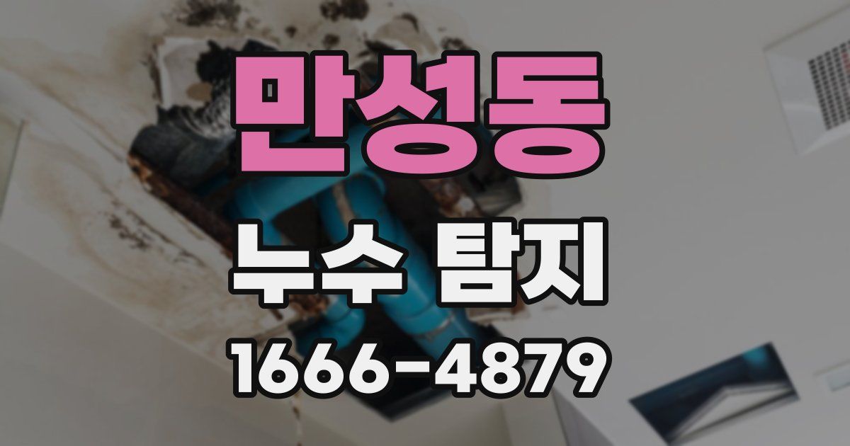 만성동 누수 탐지