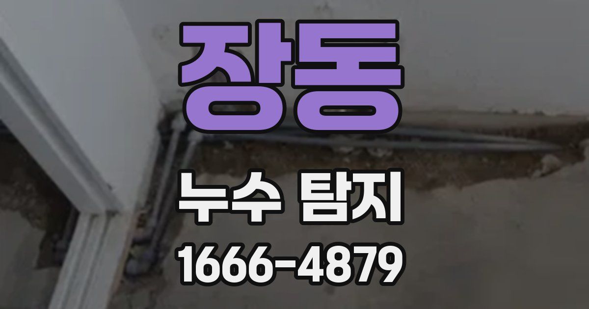 장동 누수 탐지