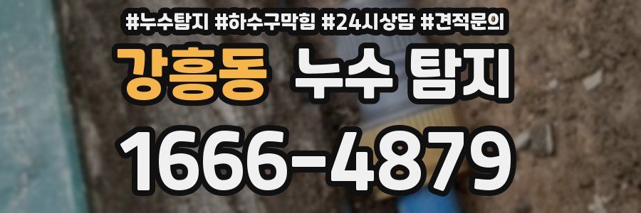 강흥동 누수 탐지