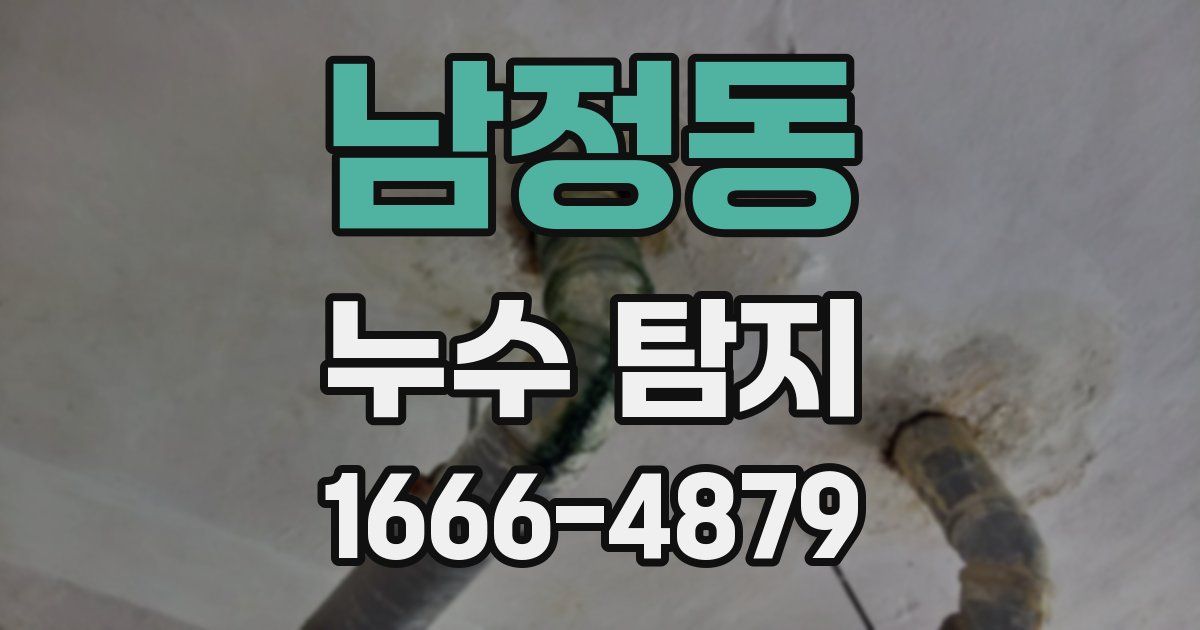 남정동 누수 탐지