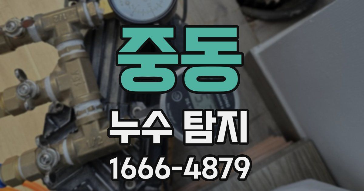 중동 누수 탐지