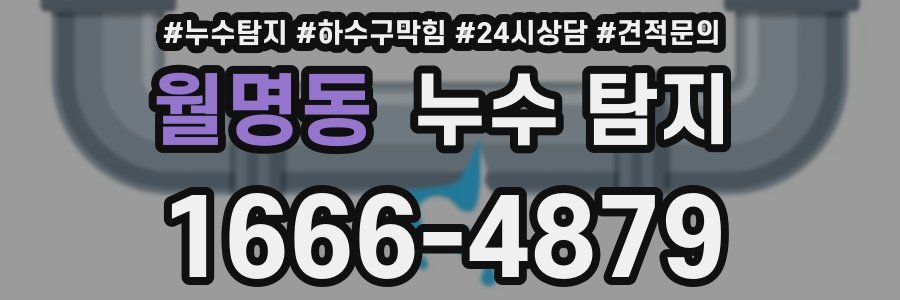 월명동 누수 탐지