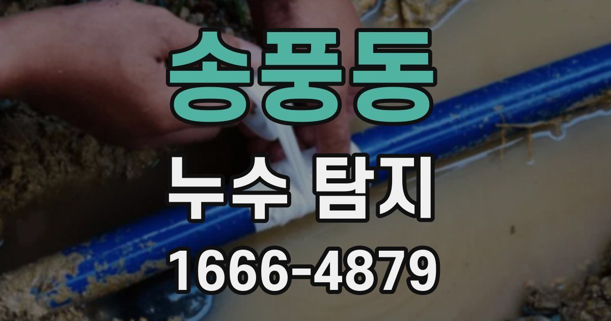 송풍동 누수 탐지