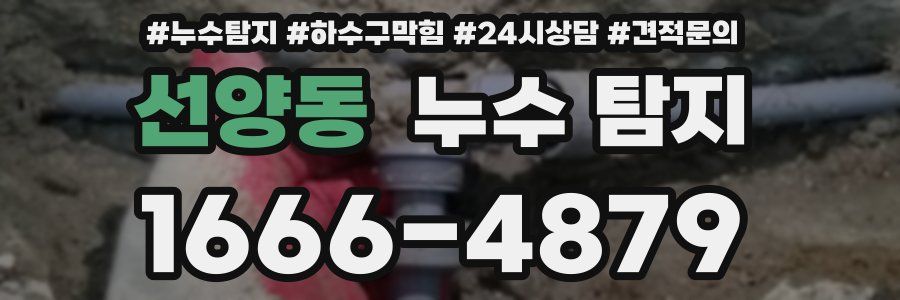 선양동 누수 탐지