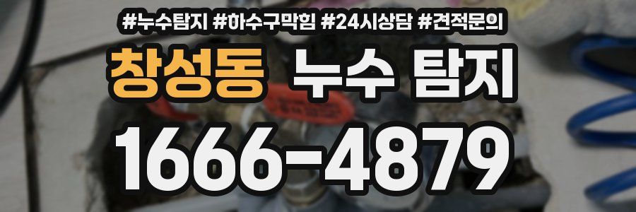 창성동 누수 탐지