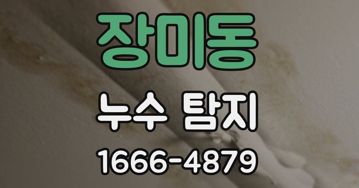 장미동 누수 탐지