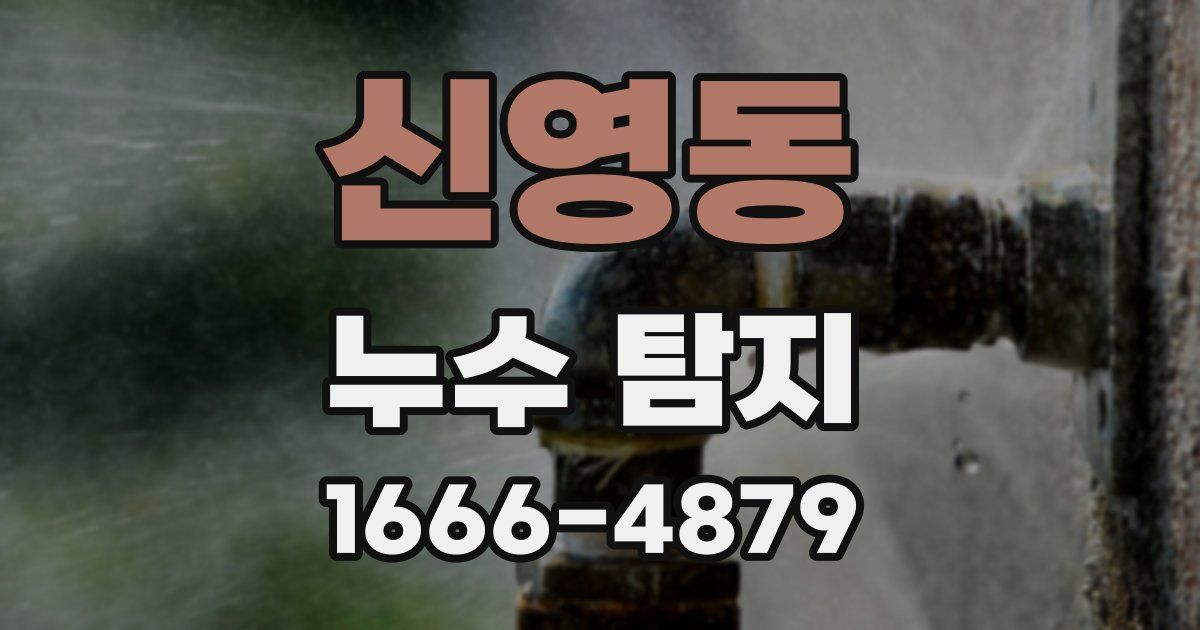 신영동 누수 탐지