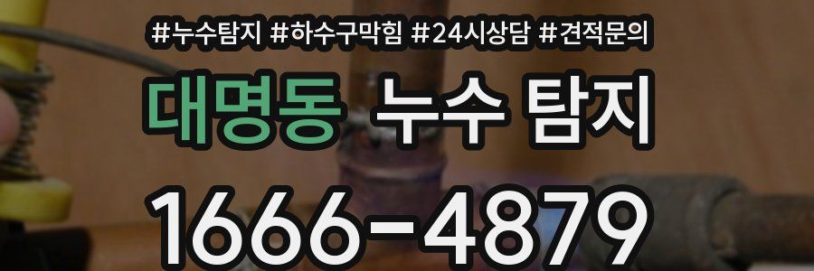 대명동 누수 탐지