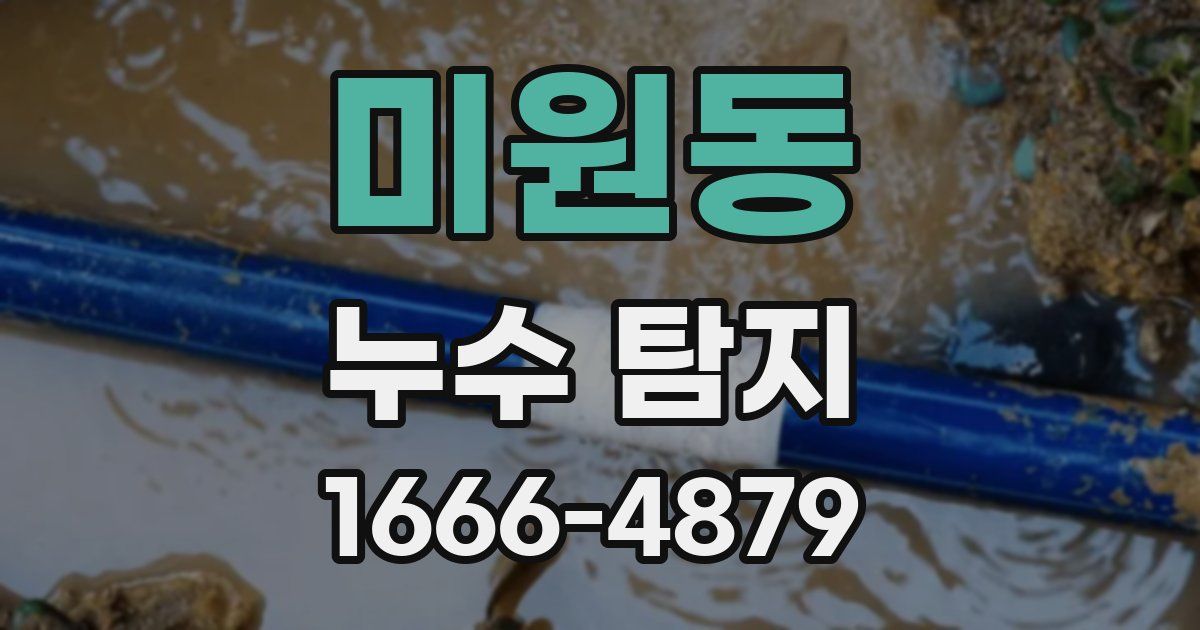 미원동 누수 탐지