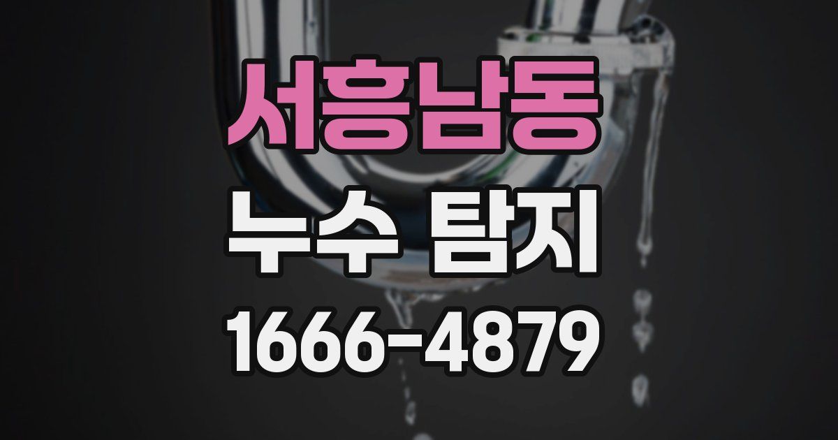 서흥남동 누수 탐지
