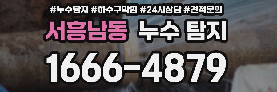 서흥남동 누수 탐지