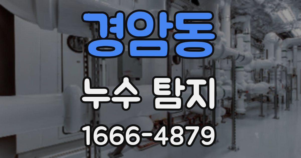 경암동 누수 탐지