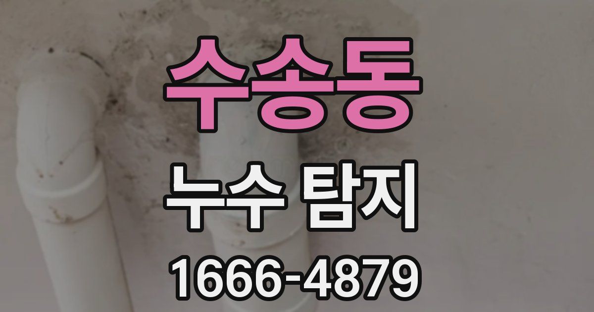 수송동 누수 탐지