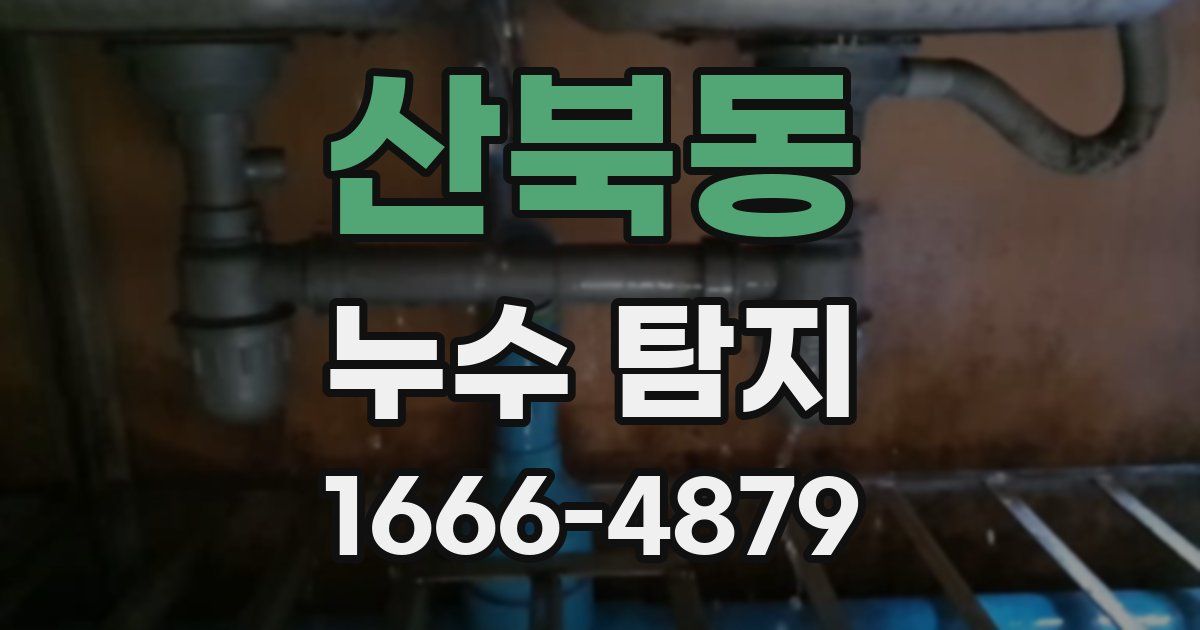 산북동 누수 탐지