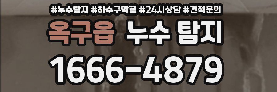 옥구읍 누수 탐지