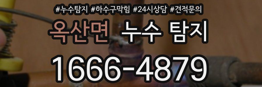 옥산면 누수 탐지