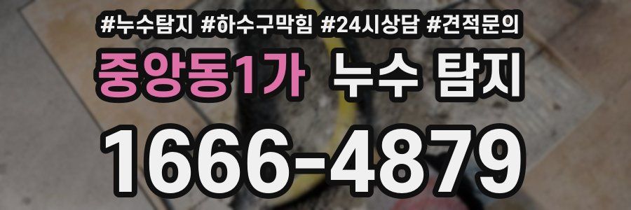 중앙동1가 누수 탐지