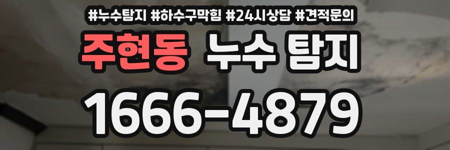 주현동 누수 탐지