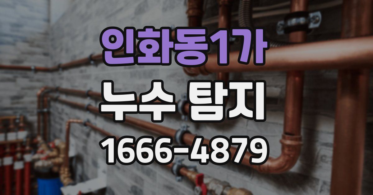 인화동1가 누수 탐지