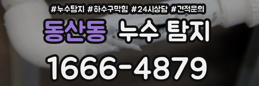 동산동 누수 탐지