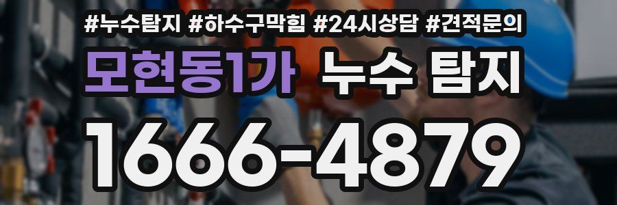 모현동1가 누수 탐지