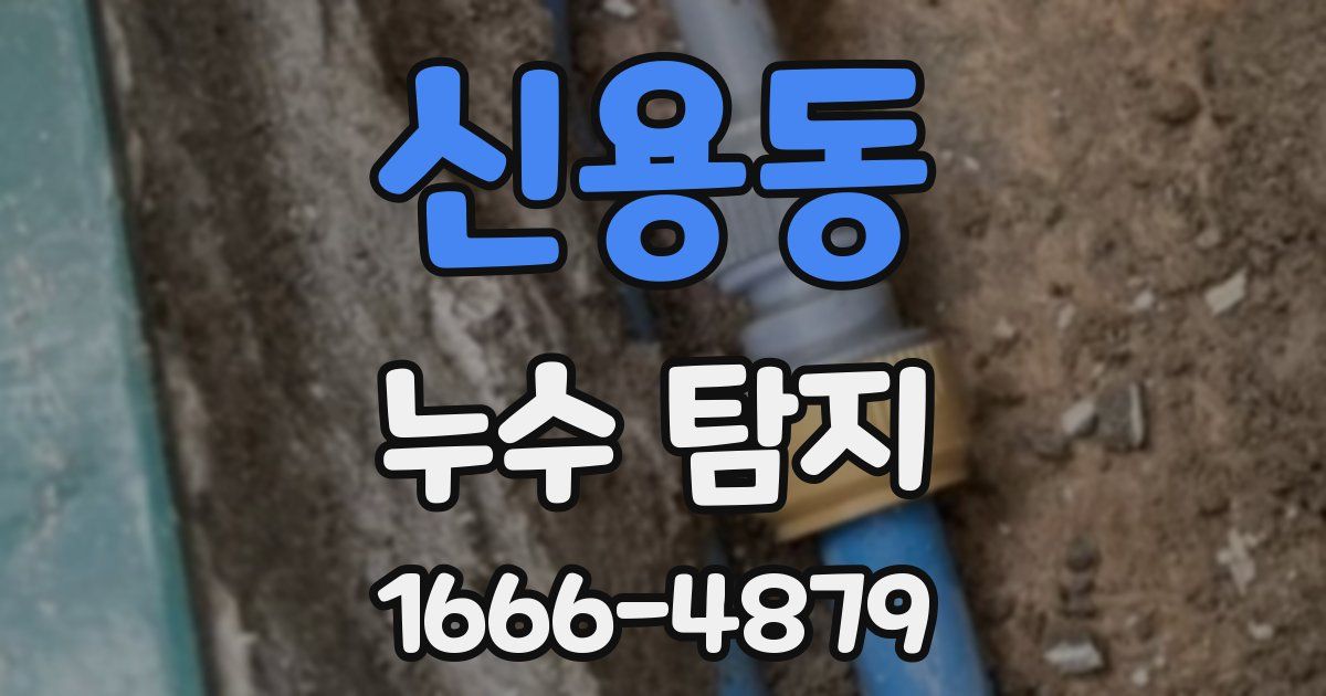 신용동 누수 탐지
