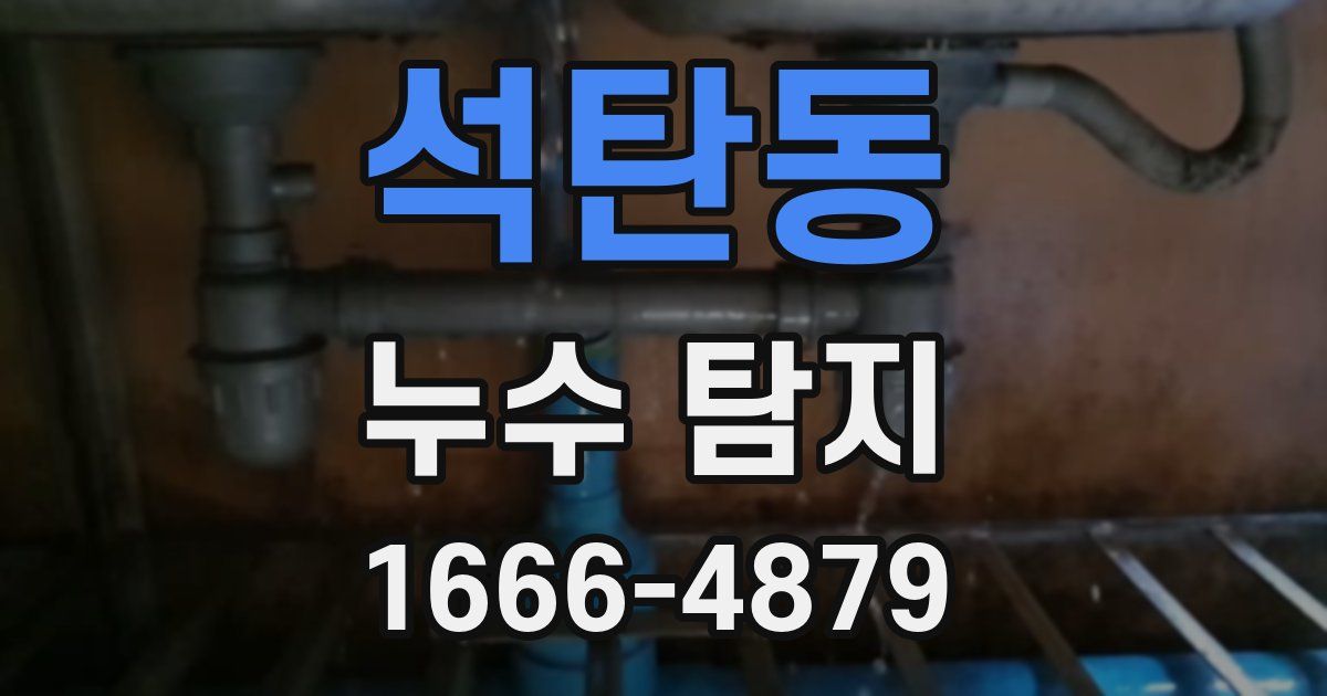 석탄동 누수 탐지