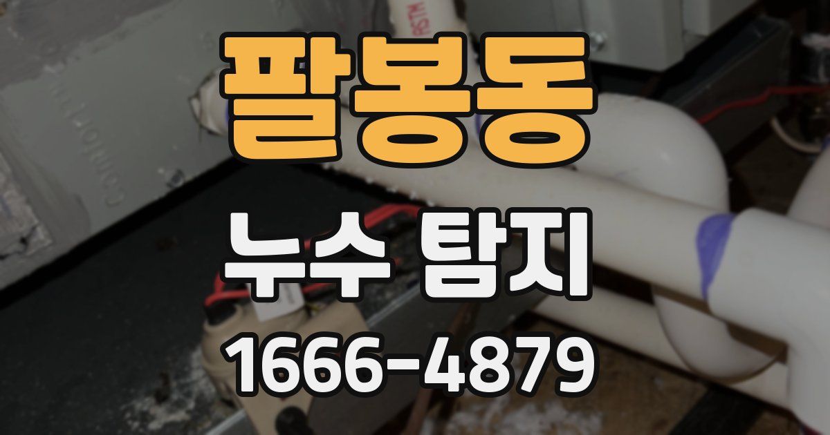 팔봉동 누수 탐지