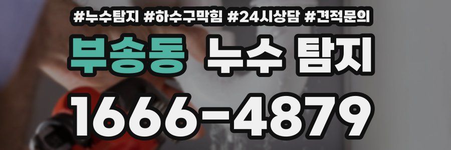 부송동 누수 탐지