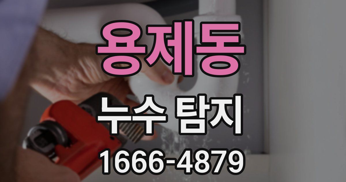 용제동 누수 탐지