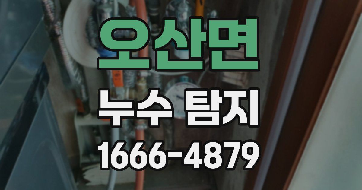 오산면 누수 탐지