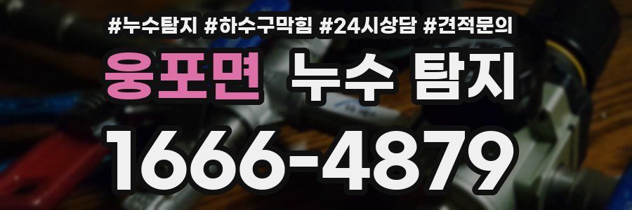 웅포면 누수 탐지