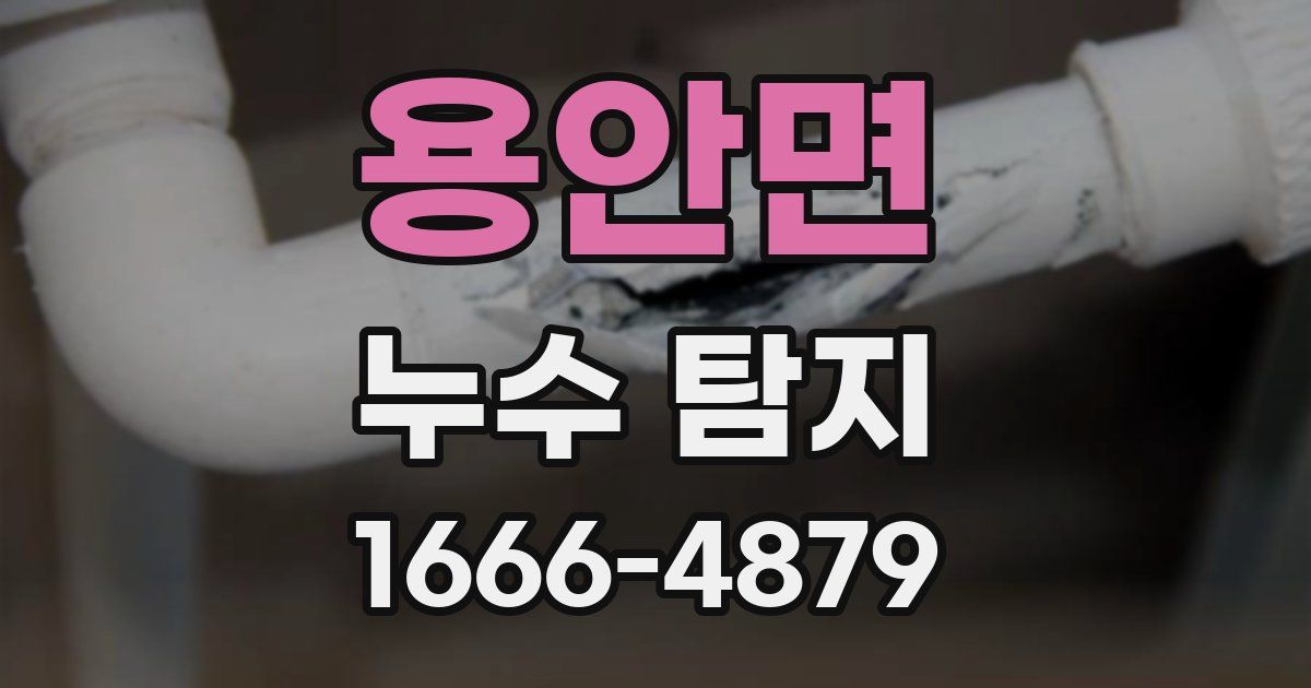 용안면 누수 탐지