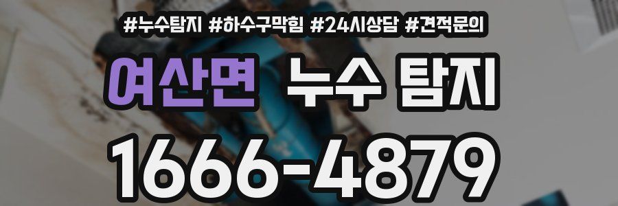 여산면 누수 탐지