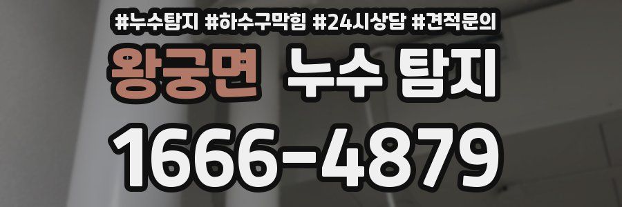 왕궁면 누수 탐지
