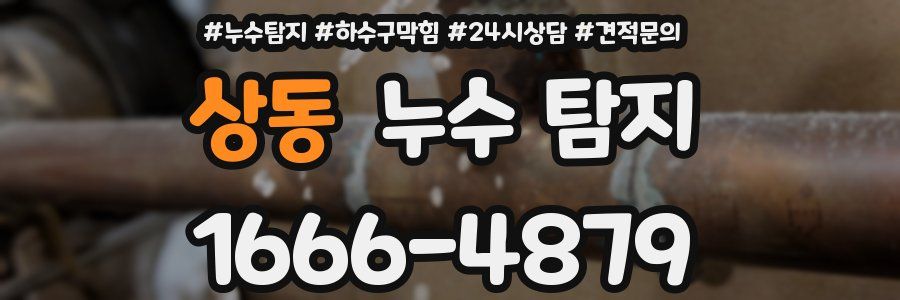 상동 누수 탐지