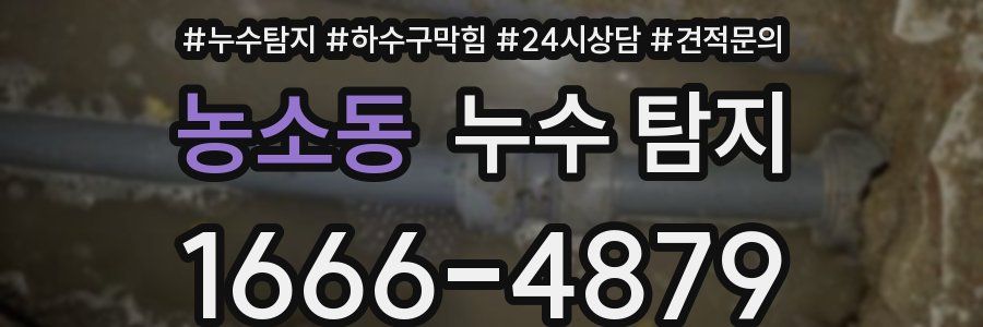 농소동 누수 탐지