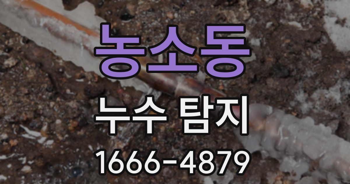 농소동 누수 탐지