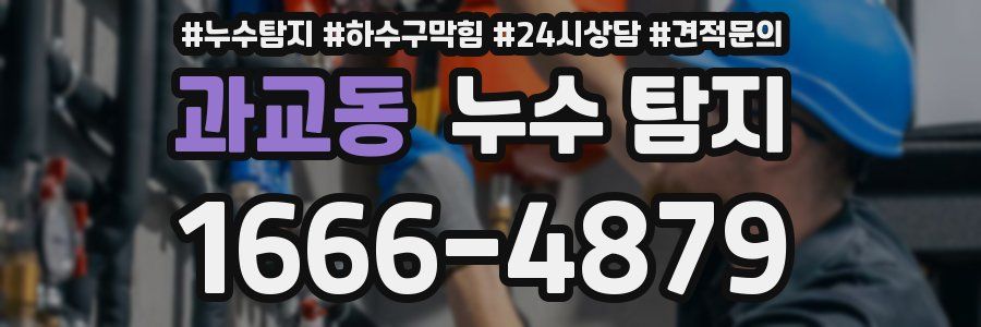 과교동 누수 탐지