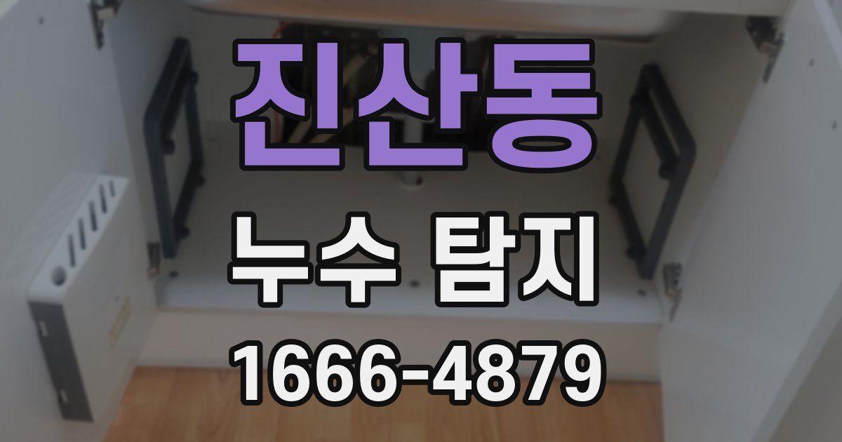 진산동 누수 탐지