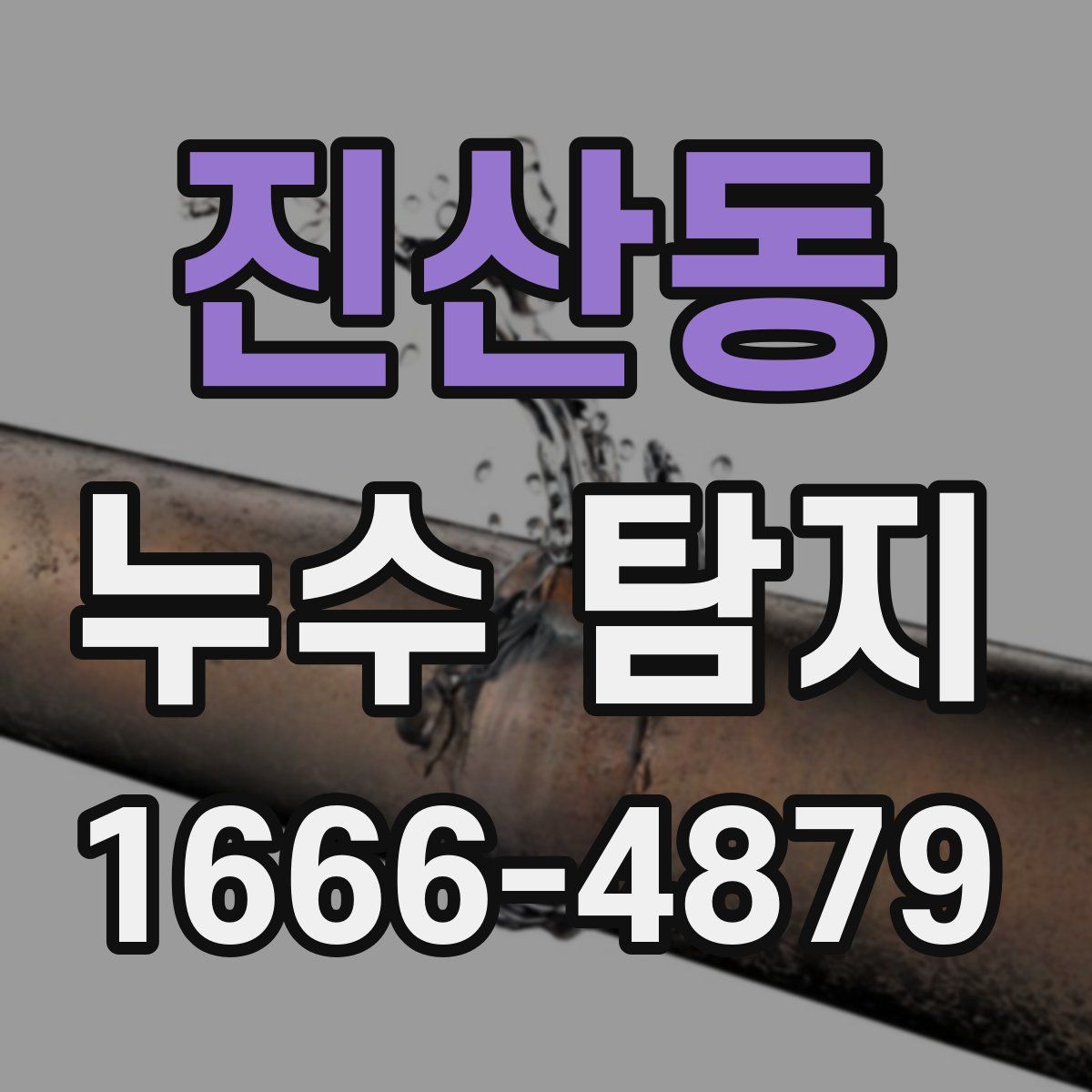 진산동 누수 탐지