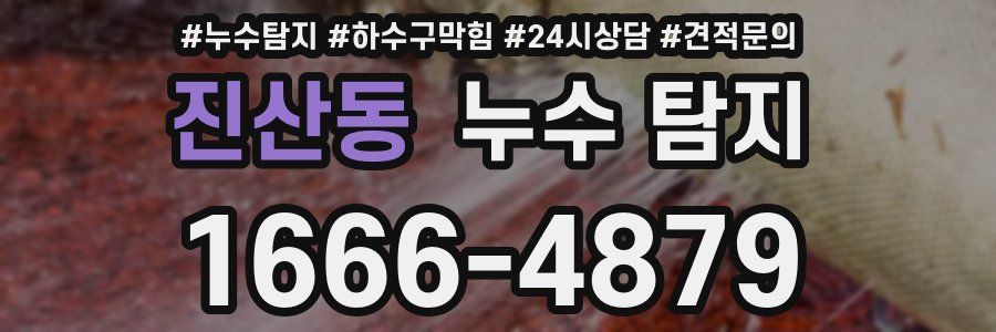 진산동 누수 탐지