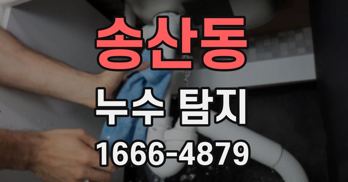 송산동 누수 탐지